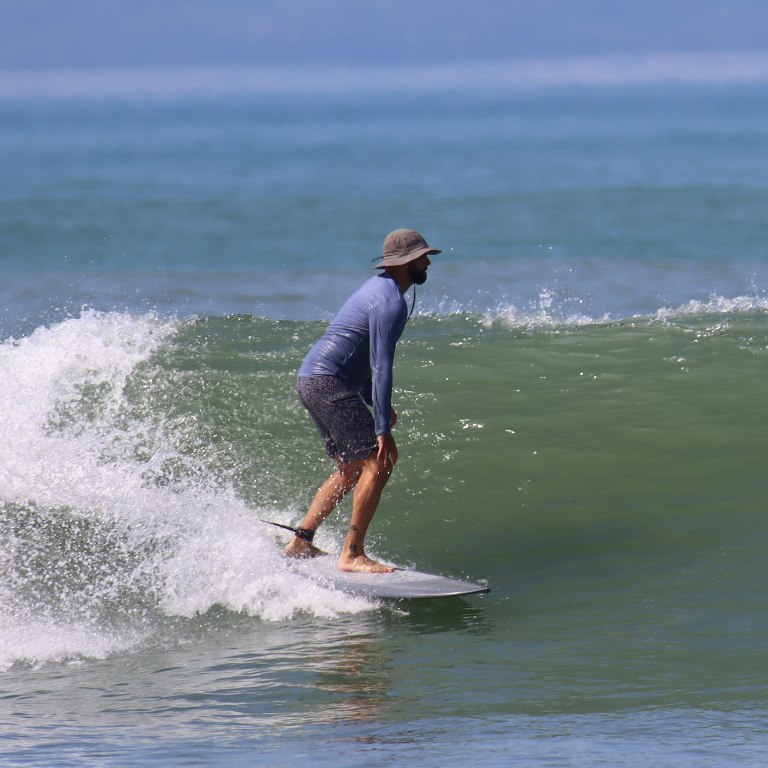 surfer on a shortboard